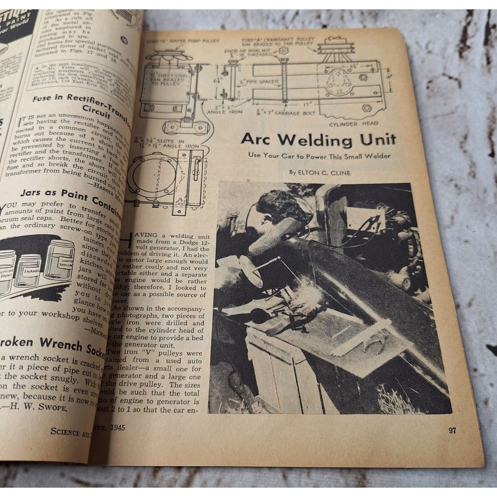Vintage June 1945 Science and Mechanics Magazine Train of the Future DIY Plans - Picture 8 of 10